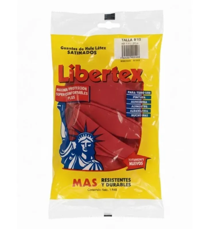 Guante de Látex Libertex No. 8 1/2 - Jarcería Libertad 02CVIT012
