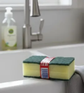 Fibra Verde con Esponja 8x12 cm - Jarcería Libertad