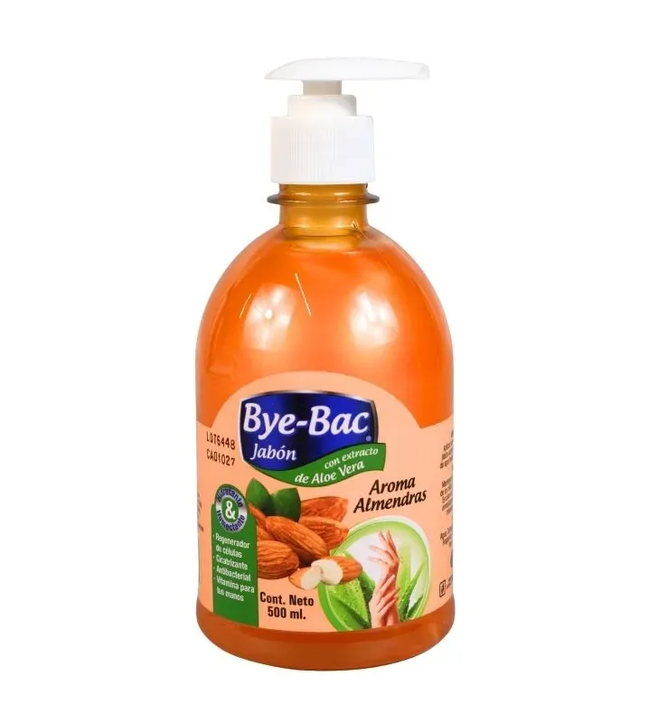 Jabón para Manos Bye-Bac Almendras 500ml - Suavidad Ardeli