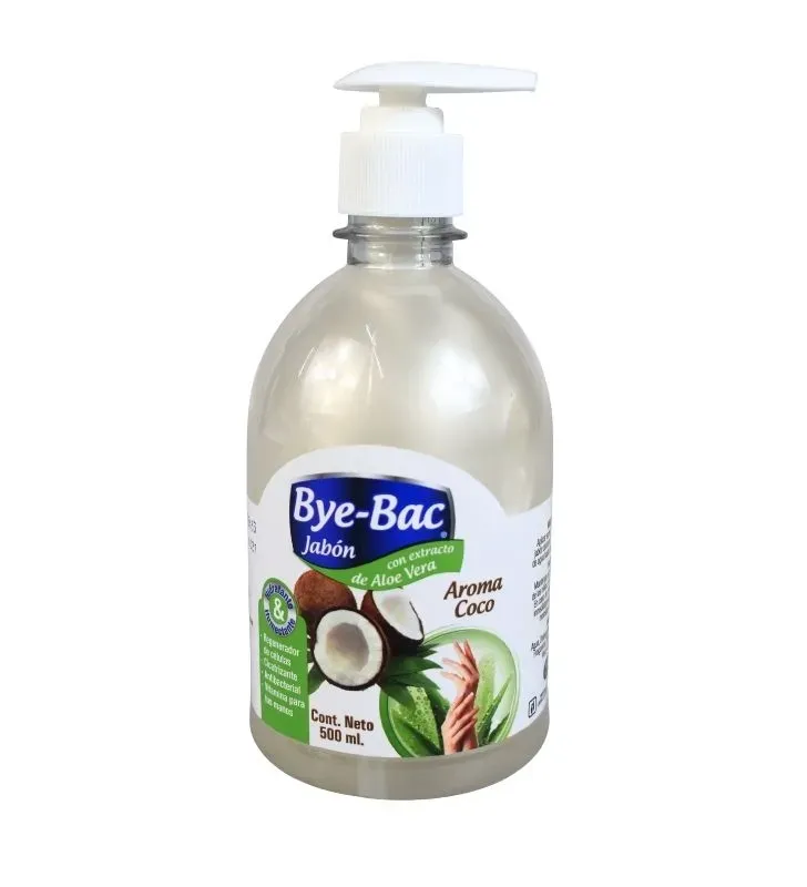 Jabón para Manos Bye-Bac 500ml Coco - Ardeli JBBO500
