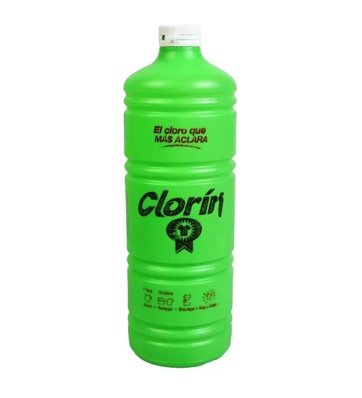 Cloro Clorín 1 Litro - Desinfectante y Blanqueador Potente