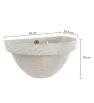 Maceta Rattan Pared L34.5 Blanco