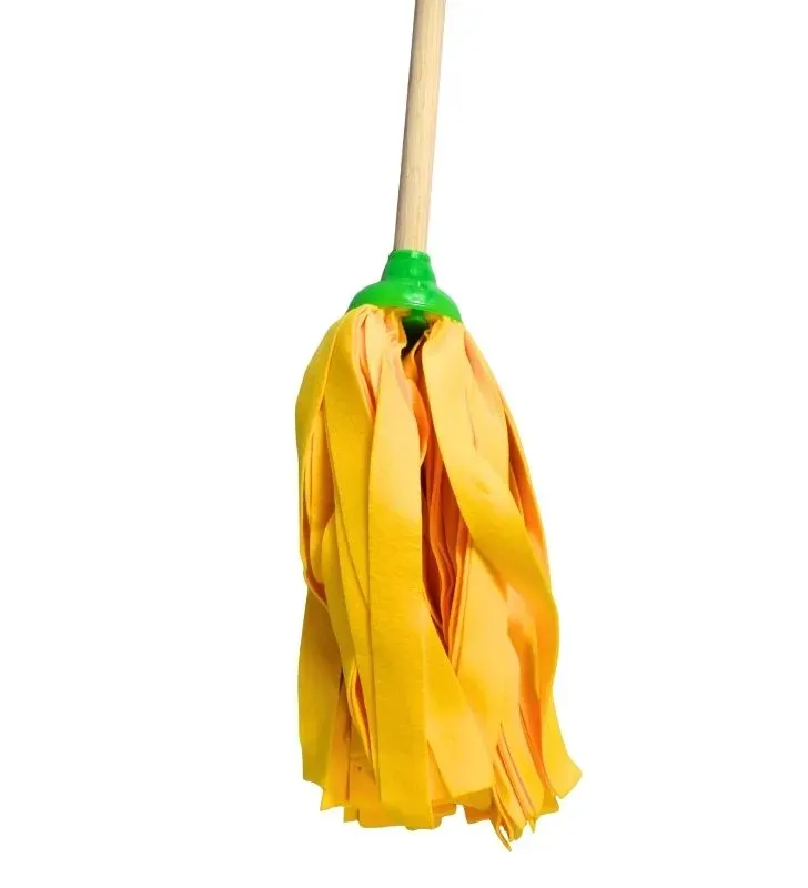 Mechudo de Fieltro Amarillo Aldebaran con Mango de Madera