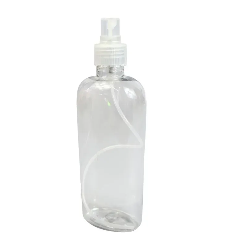Botella Ovalada 250 ml Cristal con Atomizador - Cajaplax