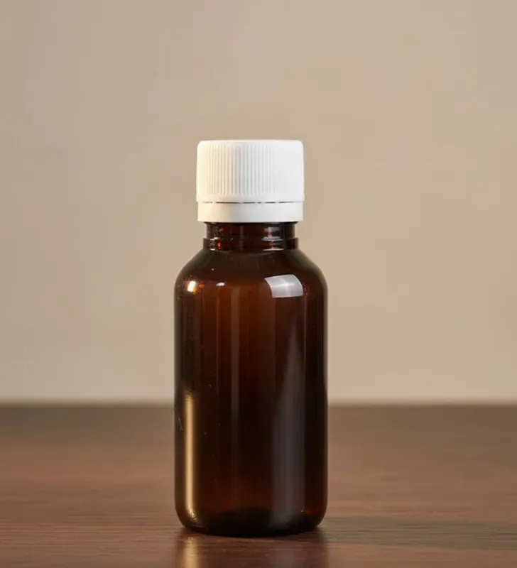 Botella Ámbar 60 ml Cajaplax - Tapa Inviolable de Seguridad