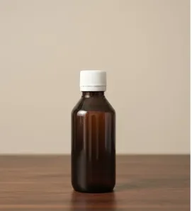 Botella Ámbar 120 ml Cajaplax - Envase con Tapa Inviolable