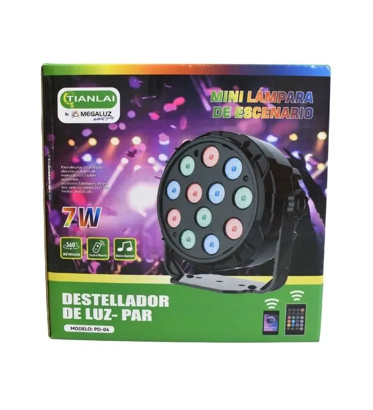 Lámpara de Escenario PAR-04 Tianlai - RGB + Bluetooth