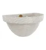 Maceta Rattan Pared L34.5 Blanco