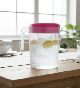 Jarra Clarificada con Tapa Boris - Transparente y Resistente