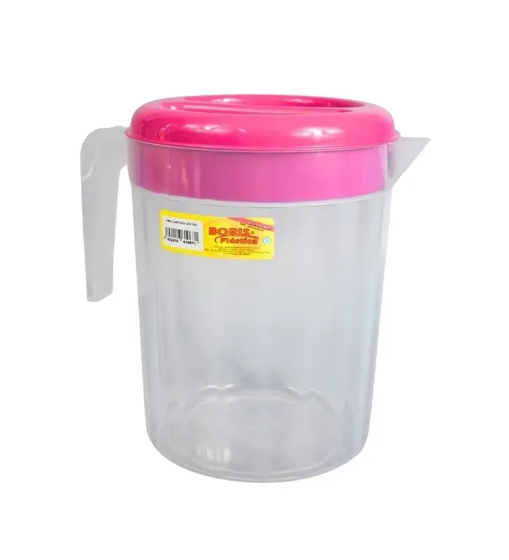 Jarra Clarificada con Tapa Boris - Transparente y Resistente