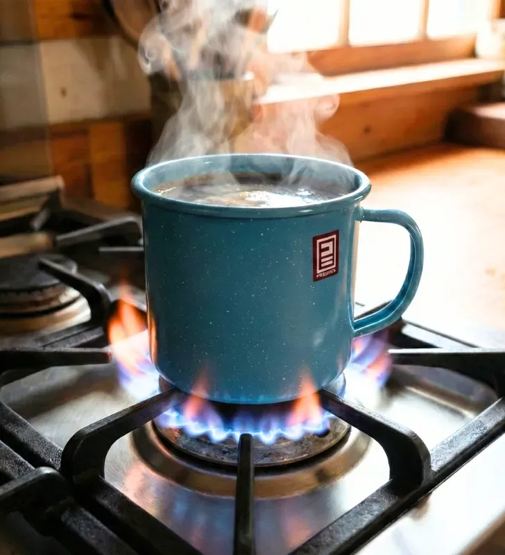 Vaso No. 14 Prodesa Azul Turquesa | Peltre Vitrificado