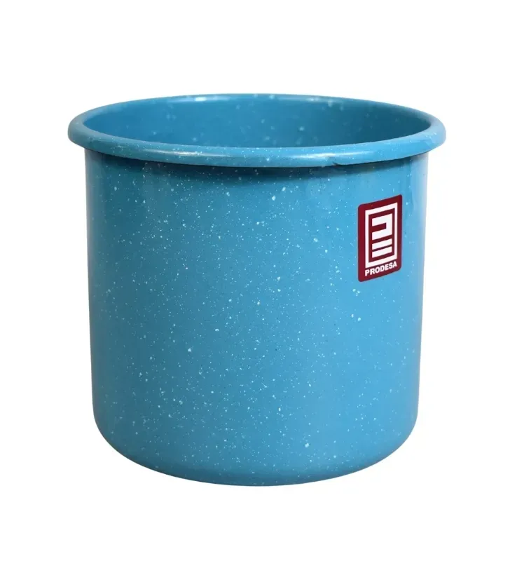 Vaso No. 14 Prodesa Azul Turquesa | Peltre Vitrificado