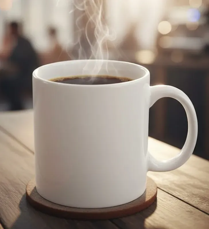 Taza Cerámica Blanca 11 oz HG180C6 | Resistente y elegante