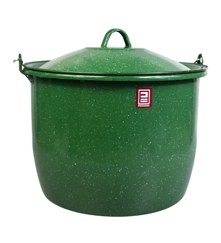 Olla No. 30 Prodesa Esmeralda con Tapa | Peltre de Gran Capacidad