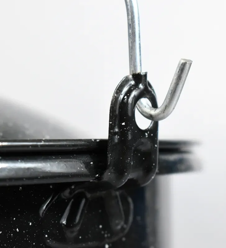 Olla No. 30 Prodesa Negro Moteado con Tapa | Peltre Tradicional