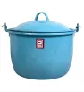 Olla No. 24 Azul Turquesa con Tapa | Peltre Resistente