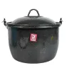 Olla No. 24 Prodesa Negro Moteado con Tapa | Peltre Tradicional