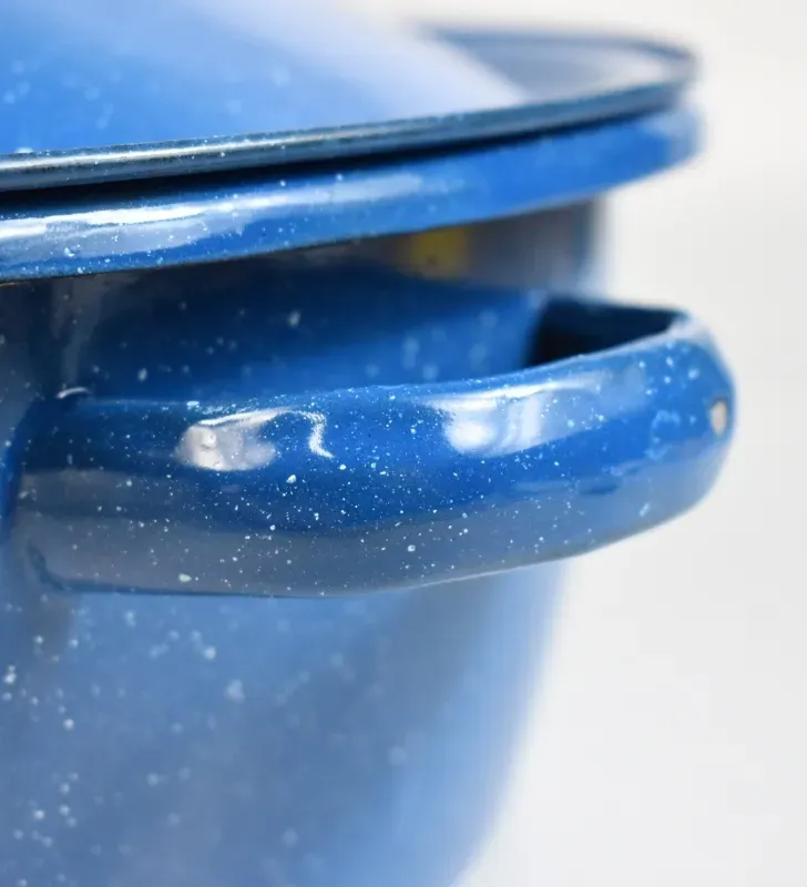 Budinera No. 30 Prodesa Azul Zafiro con Tapa | Peltre Tradicional