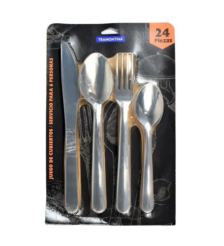 Juego de Cubiertos Tramontina 24 Piezas 32200/205 | Acero Inoxidable