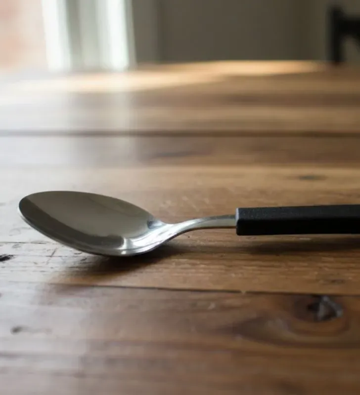 Cuchara de Mesa Tramontina Leme Negra 23183/400 | Acero Inoxidable