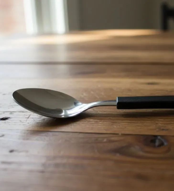 Cuchara Postre Tramontina Leme Negra 23186/400 | Acero Inoxidable