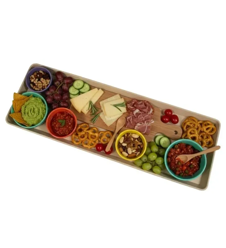 Charola Plástica La Ideal 22.5x65 cm | Color Melamina