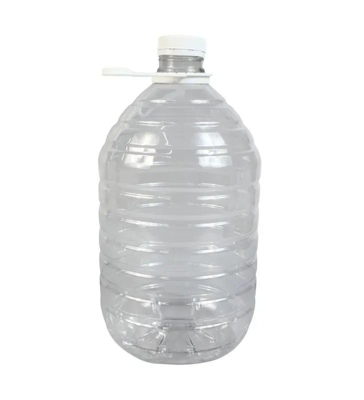 Garrafa Cilíndrica Ediplast 5 L con Asa y Tapa | PET Cristal