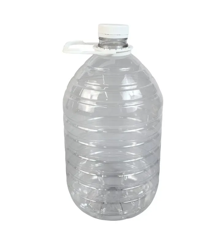 Garrafa Cilíndrica Ediplast 5 L con Asa y Tapa | PET Cristal