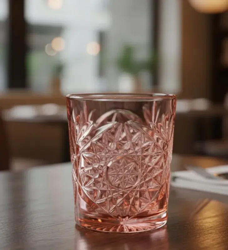 Vaso Libbey 6249 Hobstar Pink 355 ml – DOF Cristalería Color Rosa