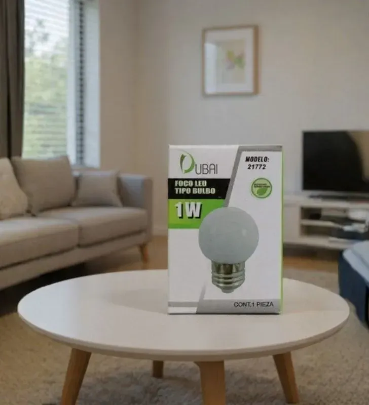 Foco LED Tipo Bulbo 1W RGB Dubai - Modelo 21772