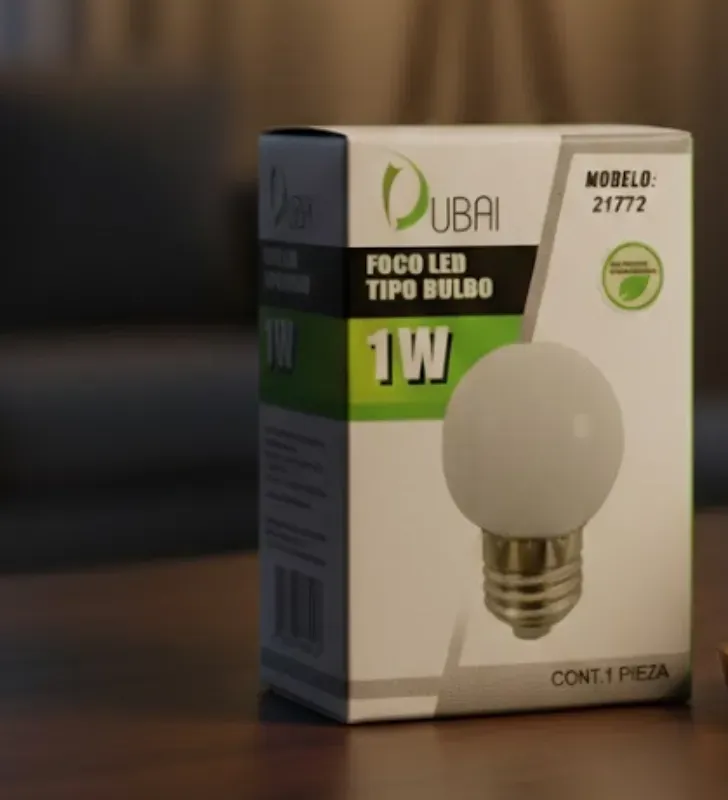 Foco LED Tipo Bulbo 1W RGB Dubai - Modelo 21772