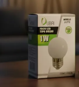 Foco LED Tipo Bulbo 1W RGB Dubai - Modelo 21772