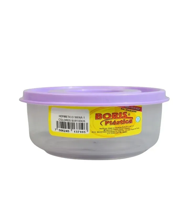 Hermético Siena No. 1 Boris Plásticos - Varios Colores