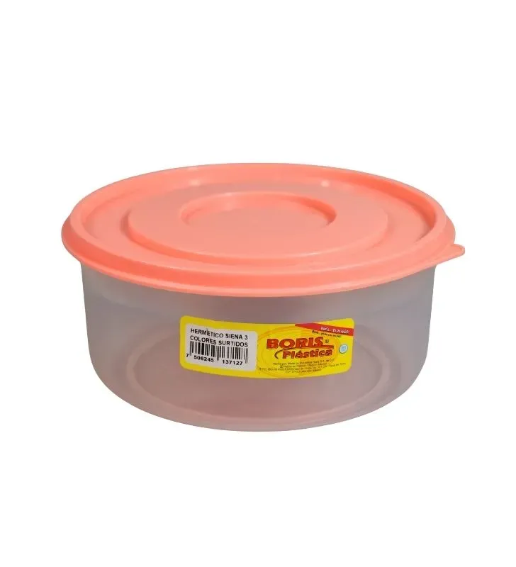 Hermético Siena No. 3 Boris Plásticos - Varios Colores - 7506245100145