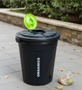 Contenedor para Basura Orgánica 80L Boris - Tapa Doble