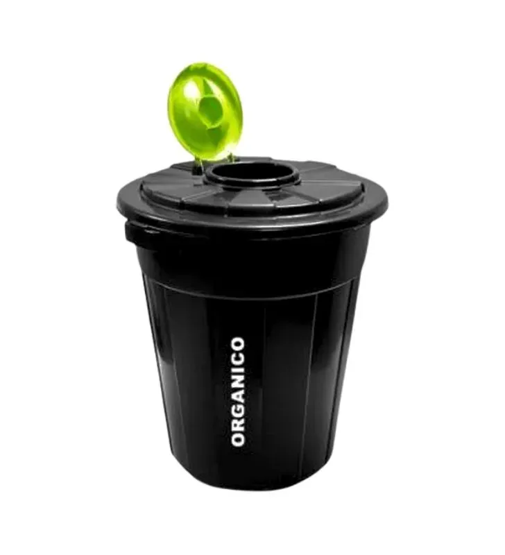 Contenedor Boris Giro 100 L Negro | Tapa Residuos Orgánicos
