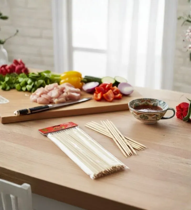 Brochetas de Bambú 100 pzas Plastihome - Modelo AZ-7602