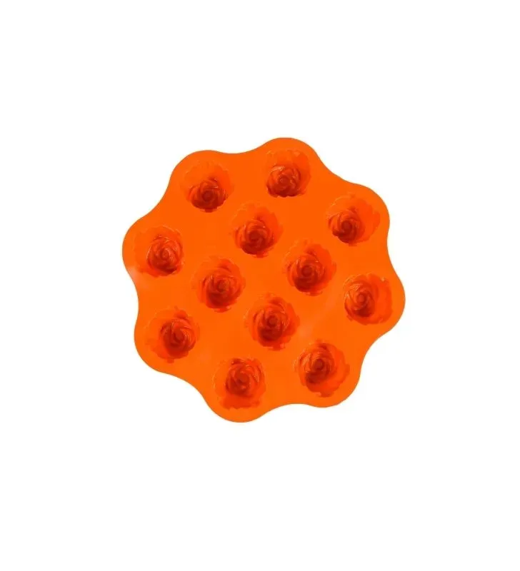 Molde de Silicón 12 Rosas Plastihome - Modelo AZ-5009