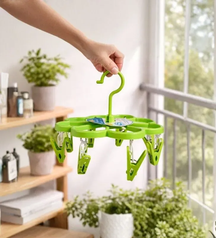 Gancho con Pinzas para Ropa Plastihome - Modelo AE-4019-8