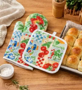 Juego de Guantes y Almohadillas para Horno Plastihome - AZ-0851