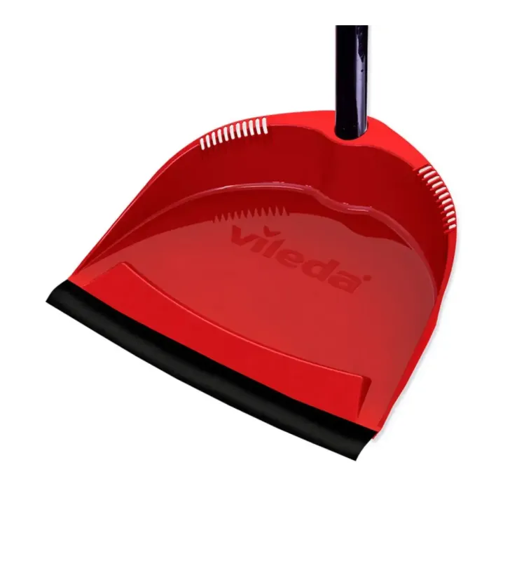 Recogedor Vileda Mango Largo color rojo