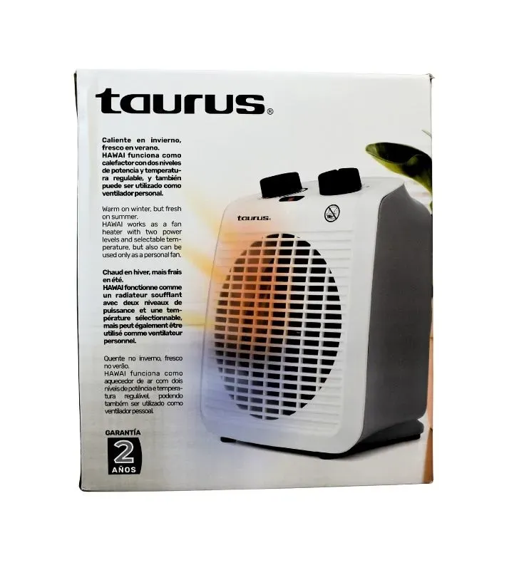 Calefactor y Ventilador Taurus Hawai 1500W | M94700500