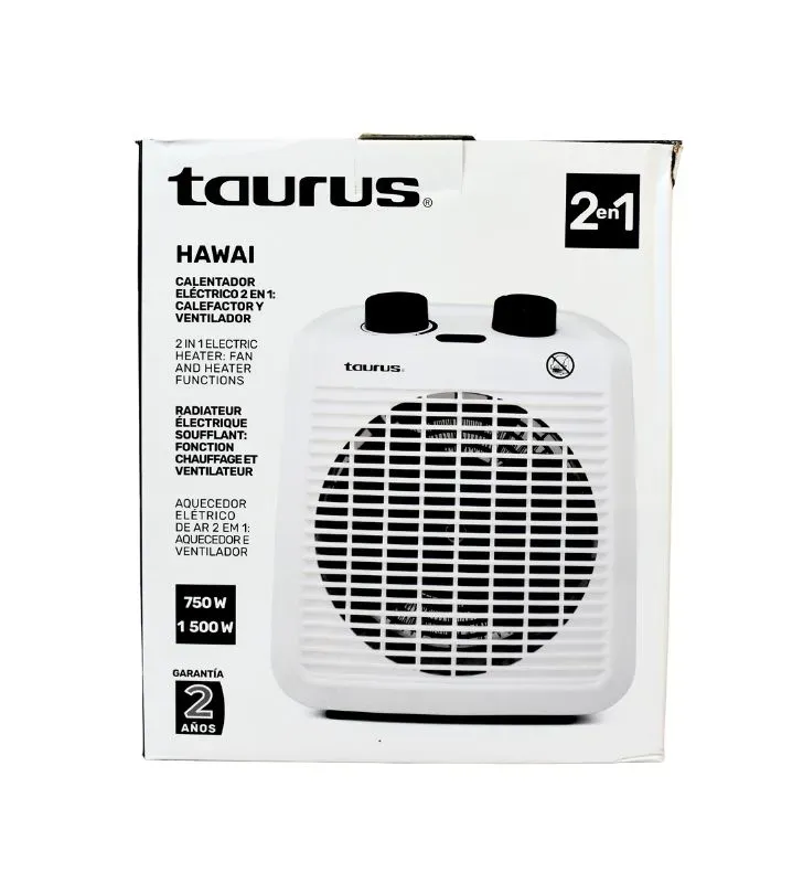Calefactor y Ventilador Taurus Hawai 1500W | M94700500