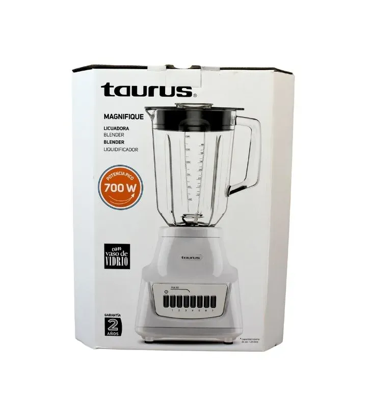 Licuadora Taurus Magnifique 700W | Vaso de Vidrio 1.5 L
