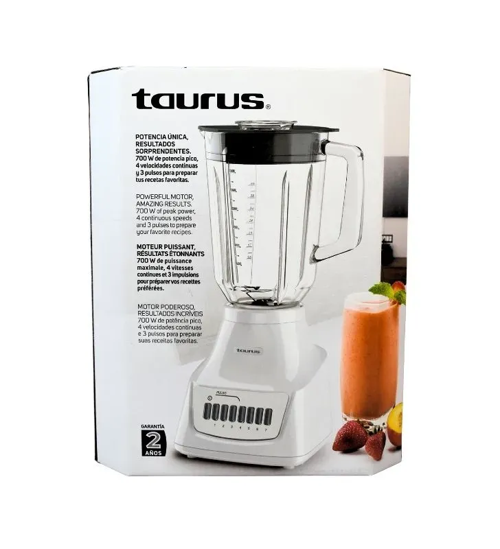 Licuadora Taurus Magnifique 700W | Vaso de Vidrio 1.5 L