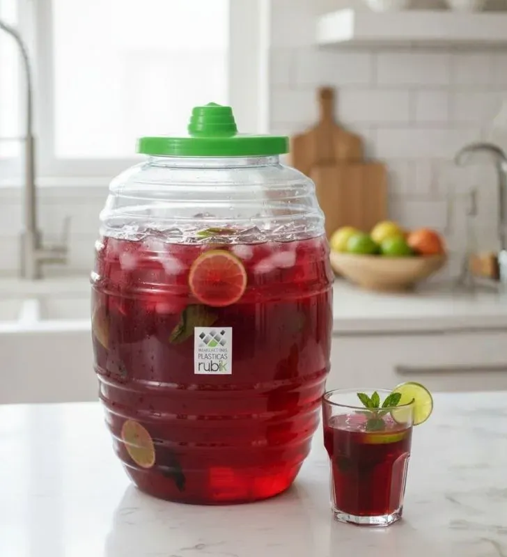 Ecovitrolero Rubik 20 Litros con Rosca | Envase de Gran Capacidad