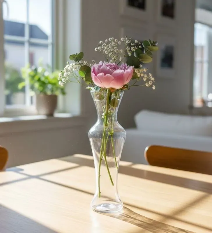 Florero Mini Alemán Pardo Glasstic | Apariencia plástico