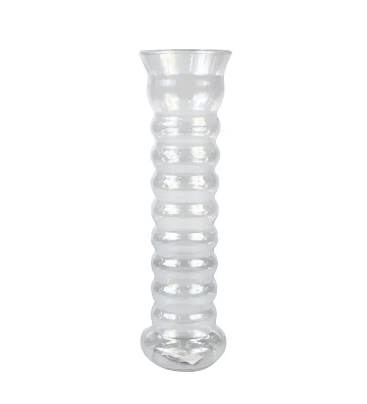 Florero Espiral Gusano Pardo Glasstic | Diseño Moderno