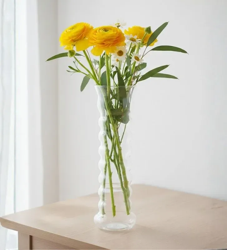 Florero Espiral Gusano Pardo Glasstic | Diseño Moderno