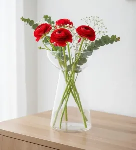 Florero Hongo Reforzado Pardo | Plástico de Alta Estabilidad